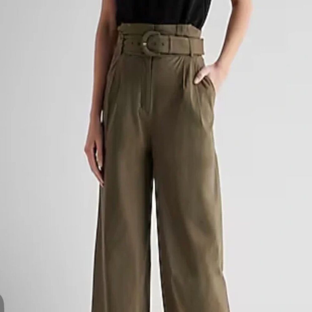 Express Women's High-Waisted Wide-Leg Pants (NWT)